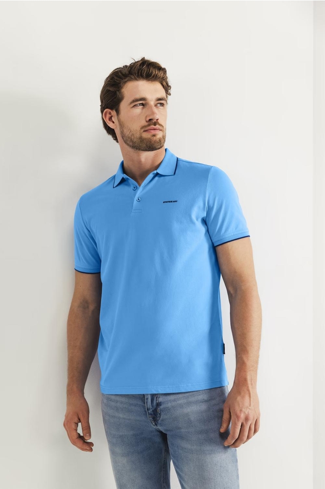PIQUE POLO MET STREEPDETAILS 46115400 5300